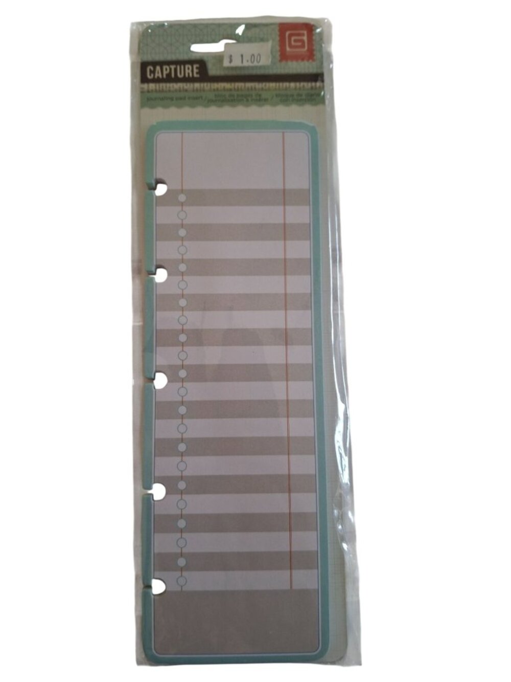 BasicGrey Capture Journaling Pad Insert Striped Pattern 2013 Pre-Owned Sealed Co